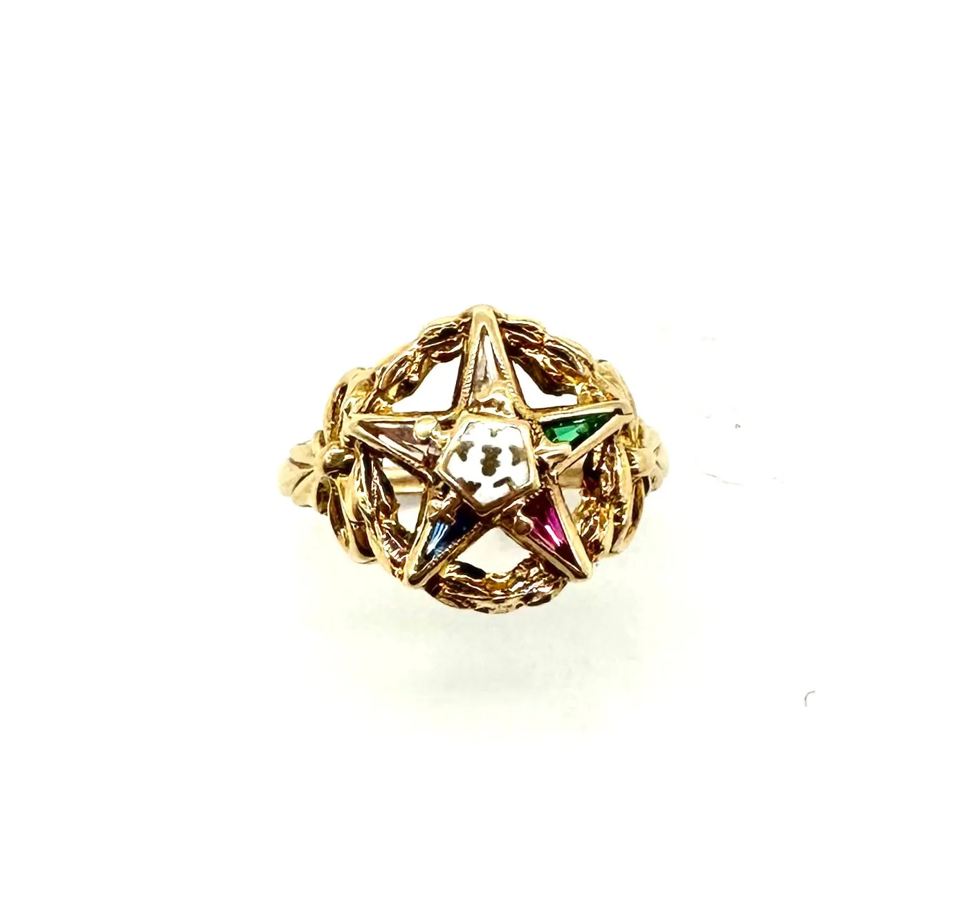 10k Gold Eastern Star Ring