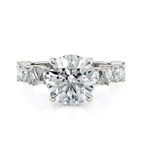 1.34ctw Mixed-Cut Diamond Engagement Ring