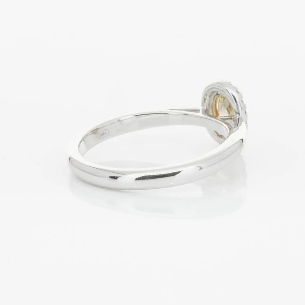 18ct White Gold .51ct Mocha Diamond Nina Ring