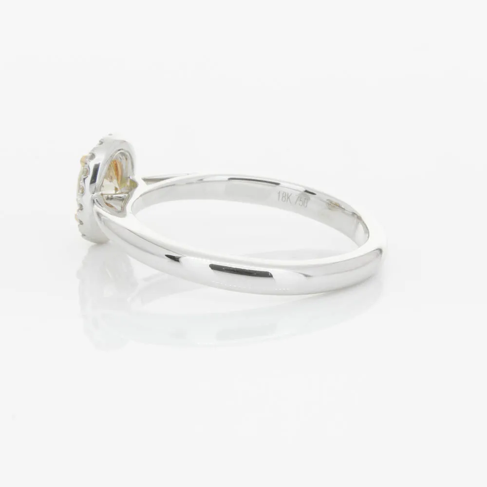 18ct White Gold .51ct Mocha Diamond Nina Ring