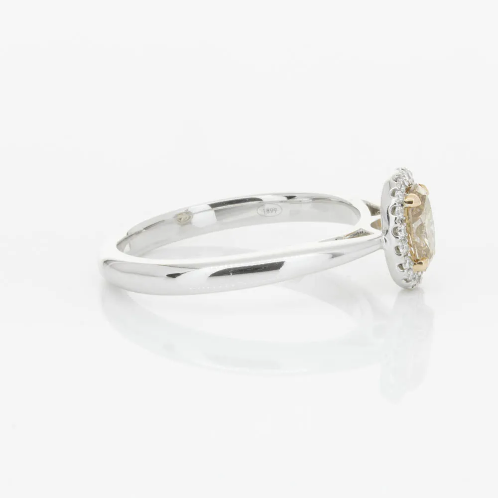 18ct White Gold .51ct Mocha Diamond Nina Ring