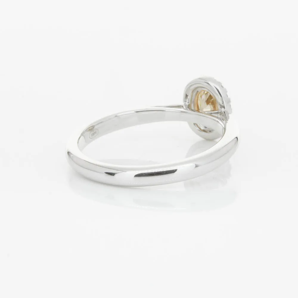 18ct White Gold .51ct Mocha Diamond Nina Ring