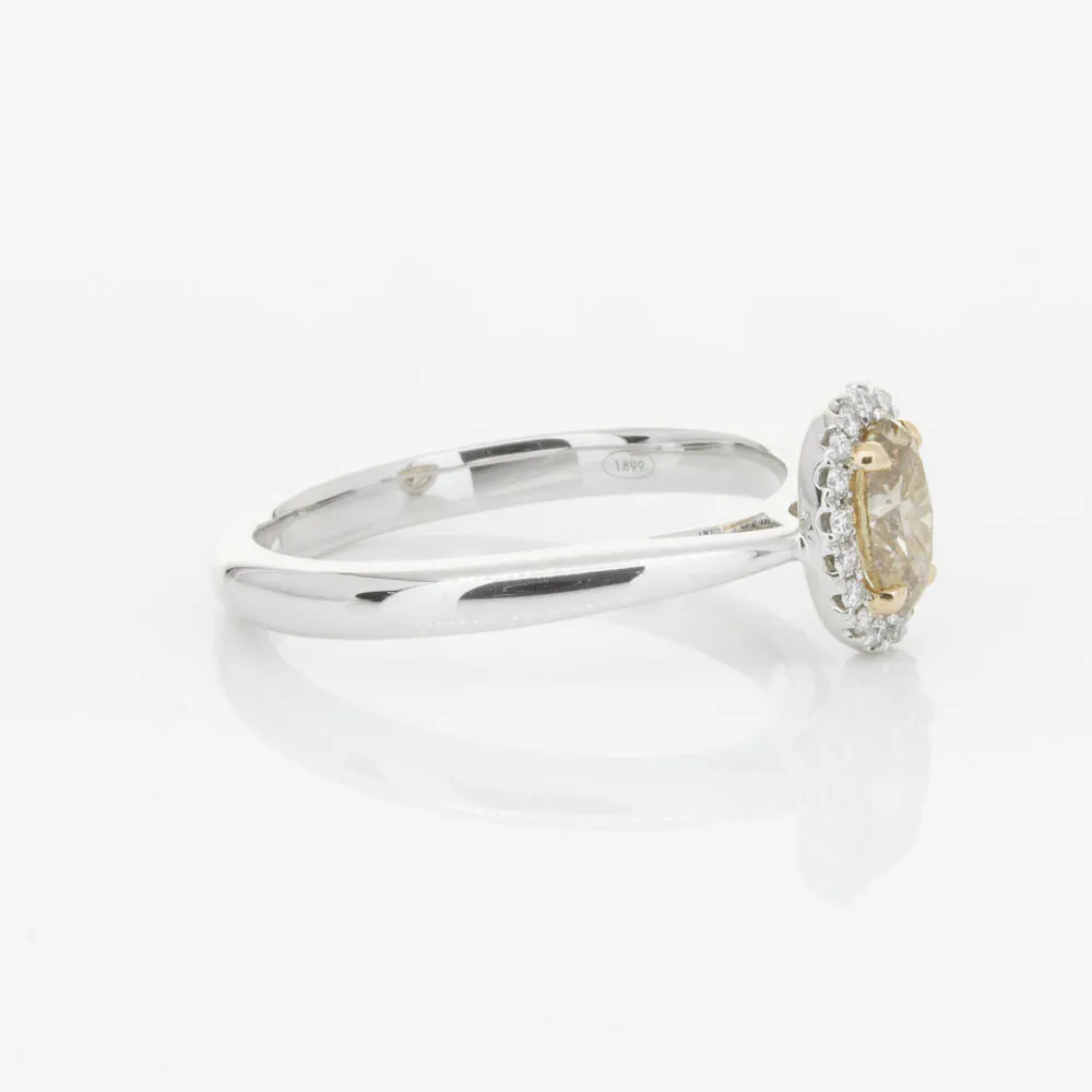 18ct White Gold .51ct Mocha Diamond Nina Ring