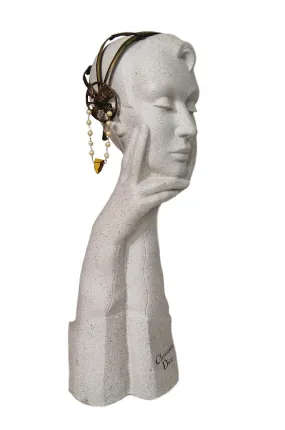 1920s Brass Tone Flapper Head Piece