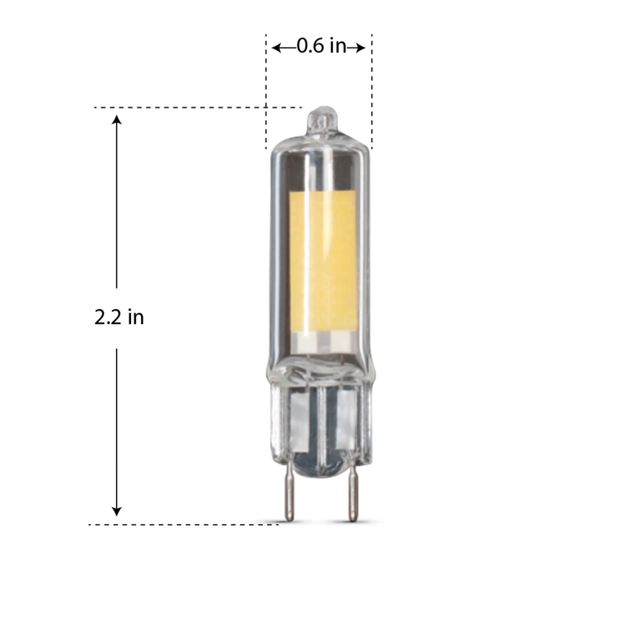 2.3W (25W Replacement) Warm White (3000K) G8 Base T4 Dimmable Specialty LED