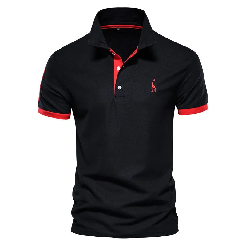 4 Pieces Men's Premium Cotton Blend Casual Polo Shirts