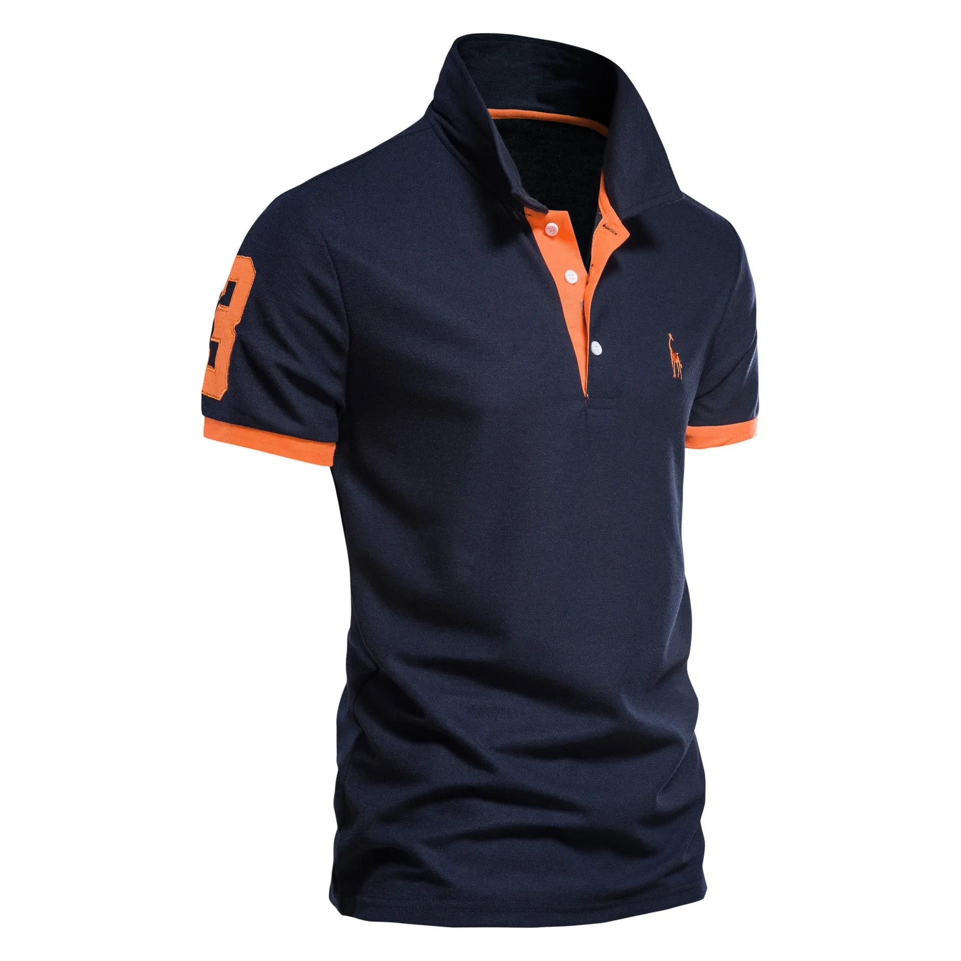 4 Pieces Men's Premium Cotton Blend Casual Polo Shirts