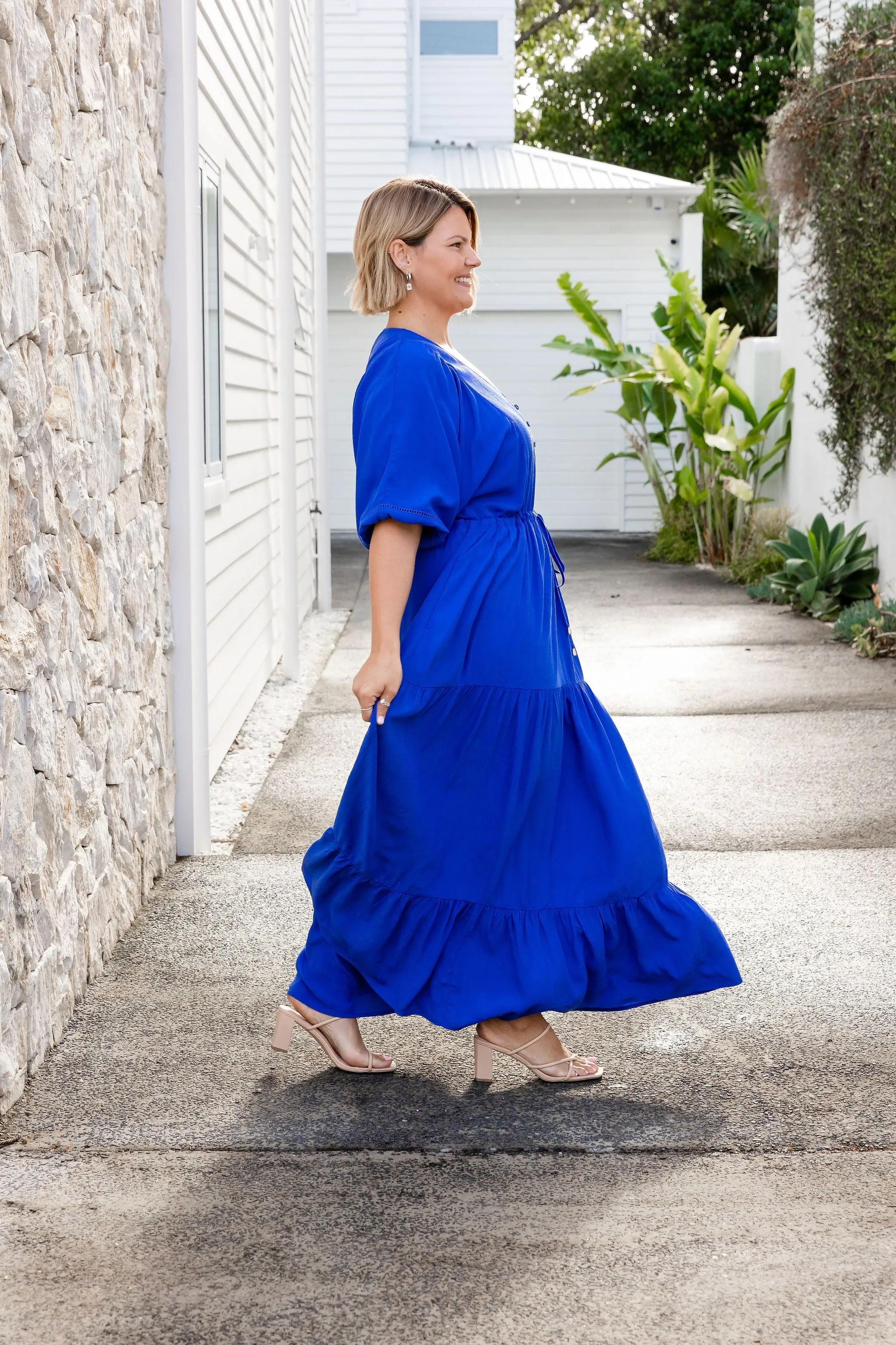 Addison Dress in Cobalt