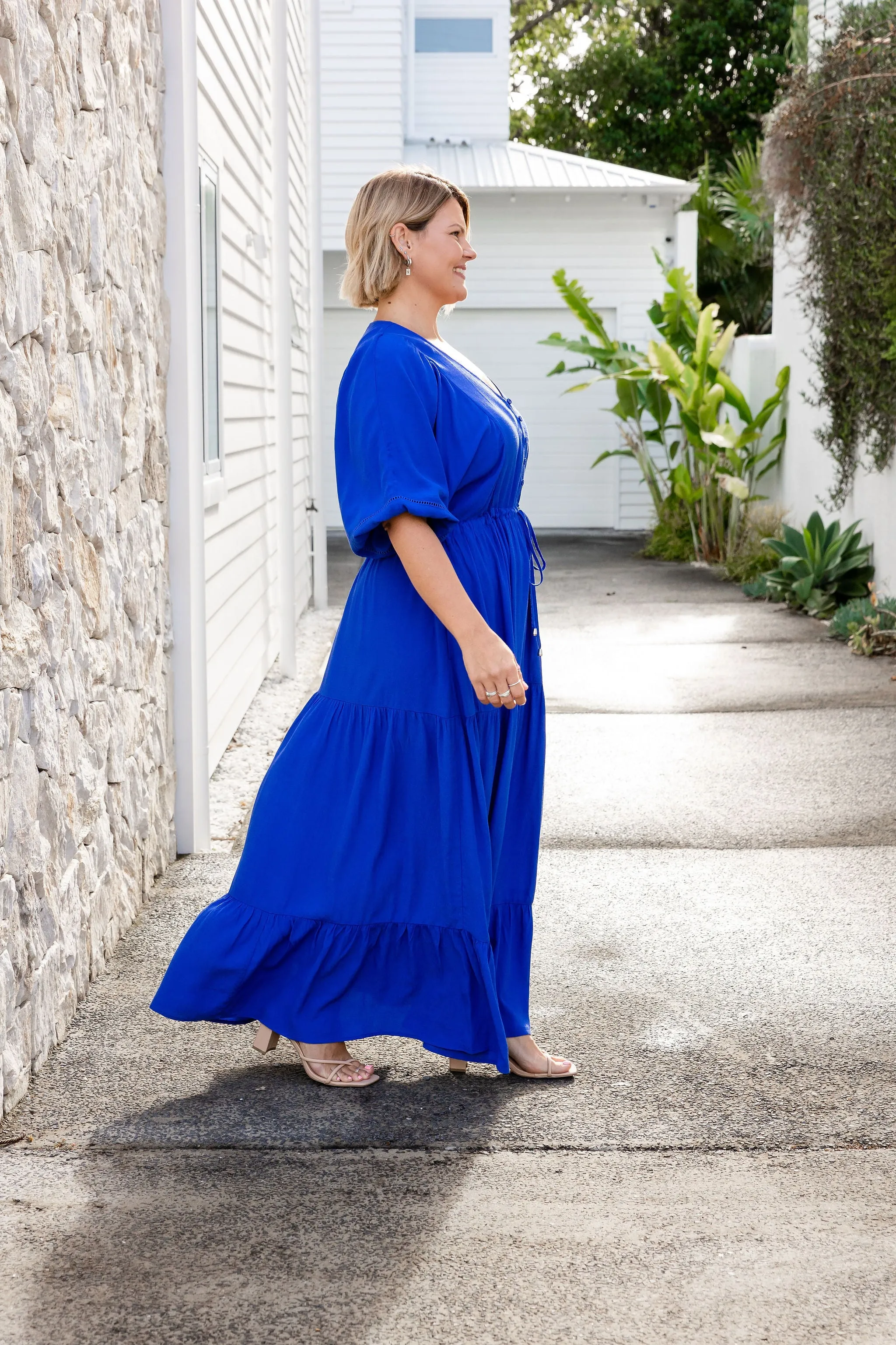 Addison Dress in Cobalt