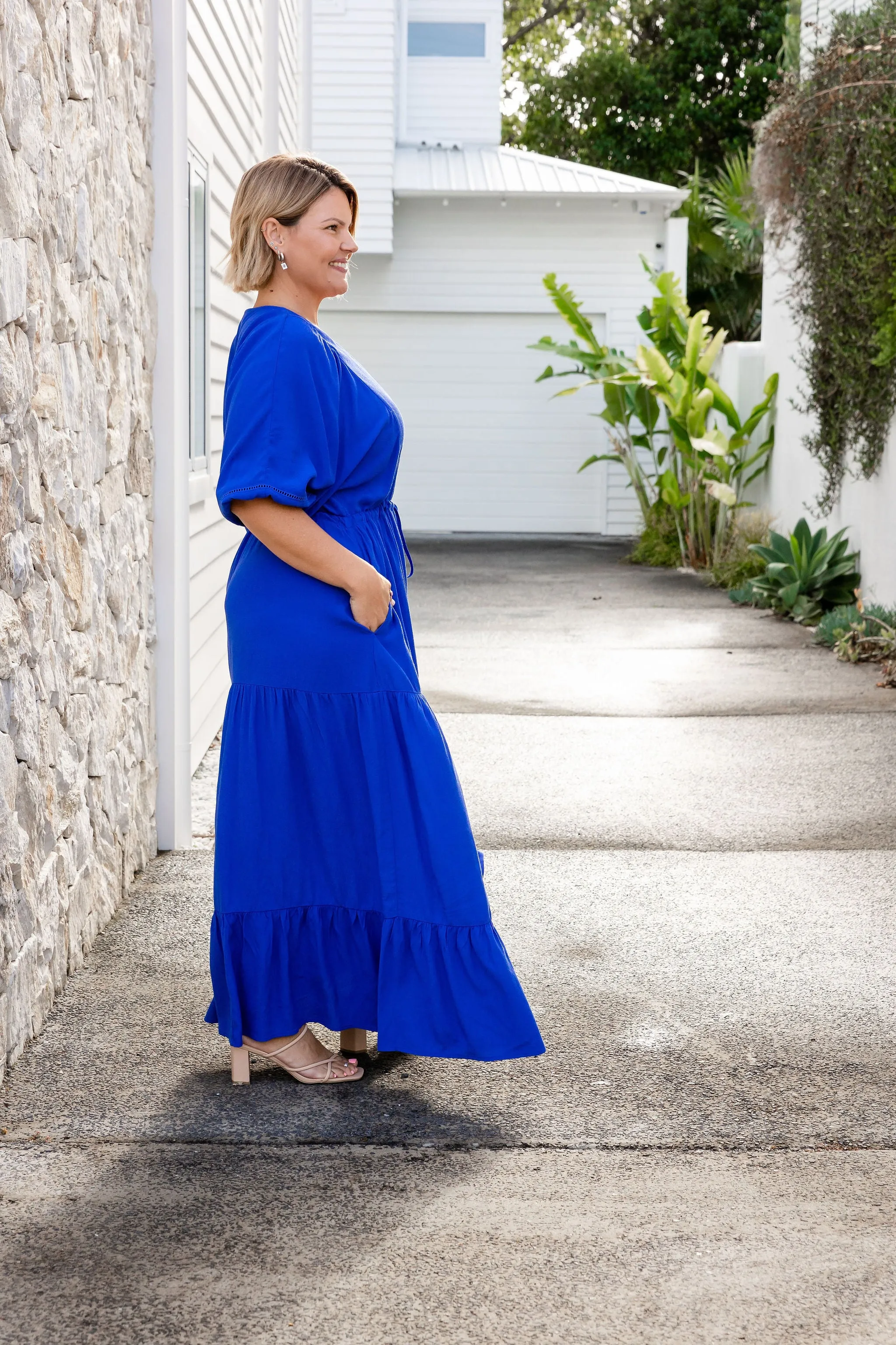 Addison Dress in Cobalt