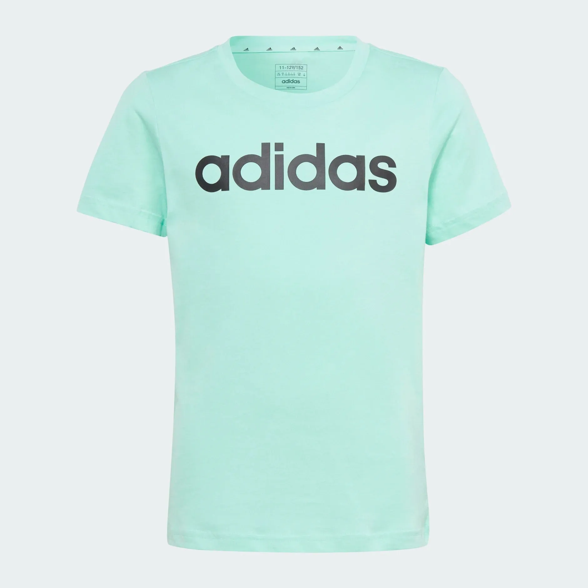 adidas Essentials Linear Logo Cotton Slim Fit Kids Tee