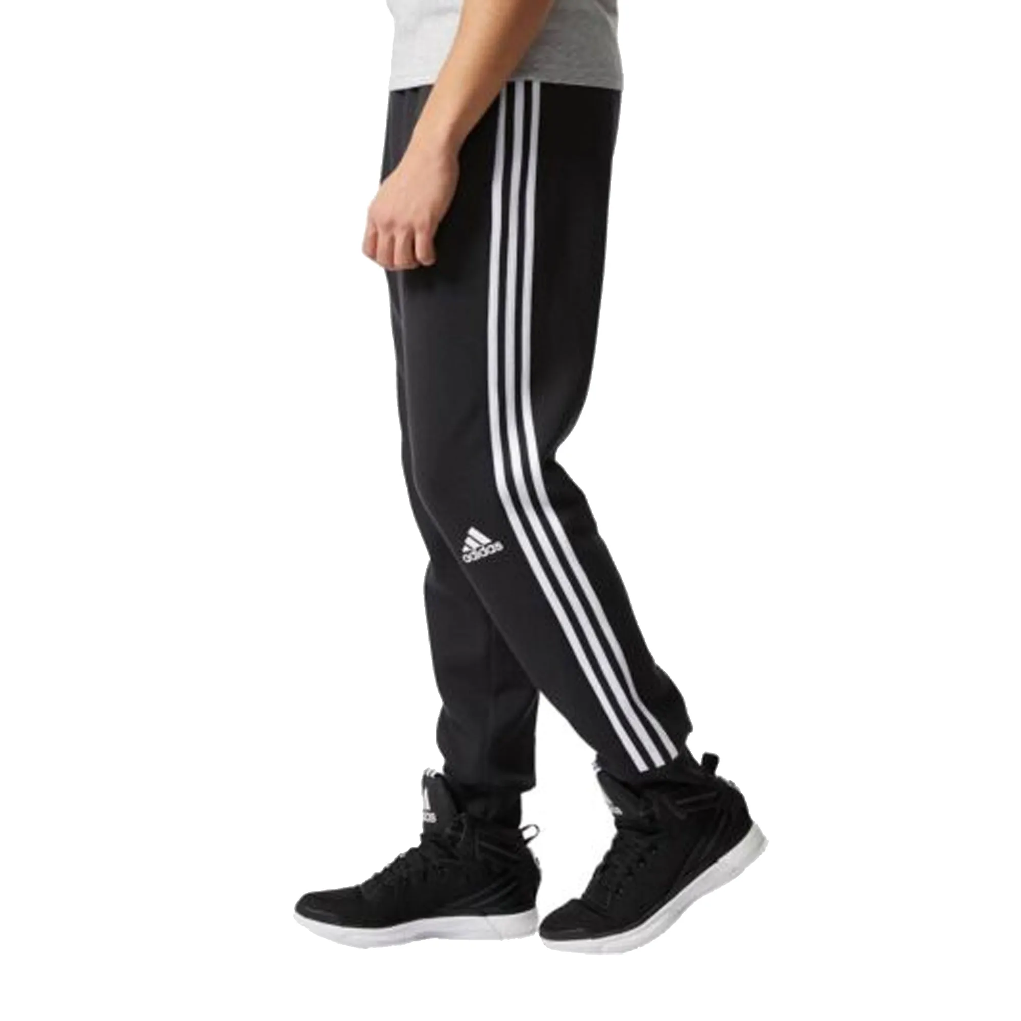 adidas Mens Slim 3 Stripe Sweatpants