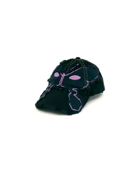 Alien Kiss Fraying Baseball Cap - Denims