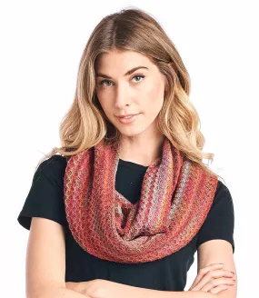 Alpaca Infinity Scarf - Printed - Saffron