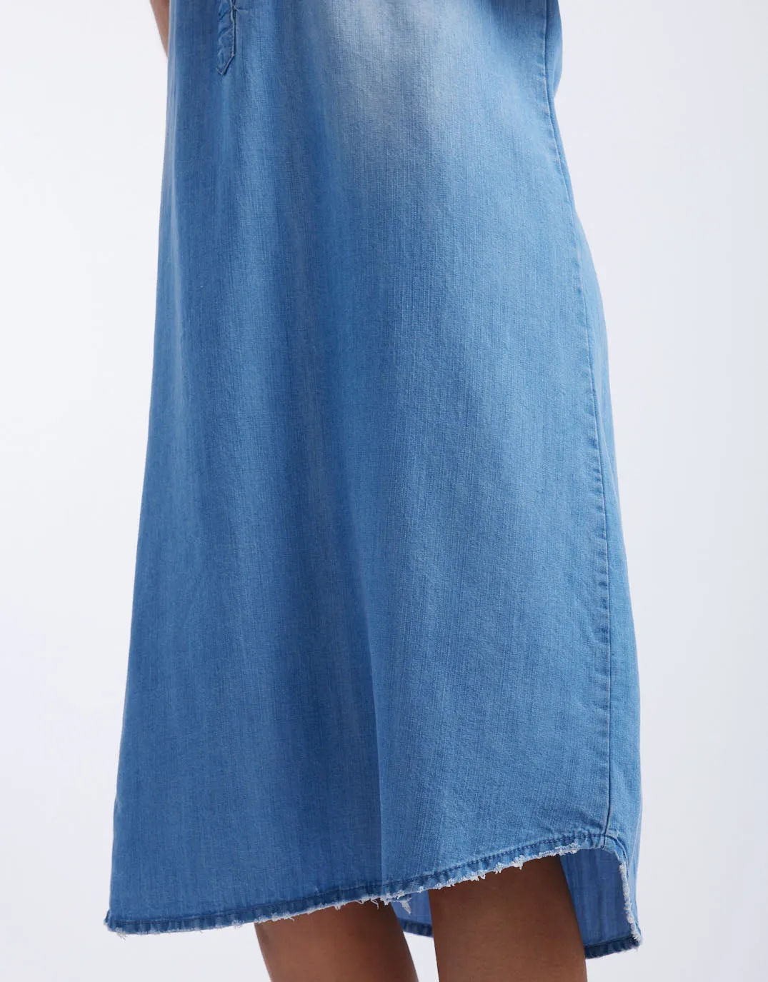 Amber Vintage Denim Dress - Denim Chambray