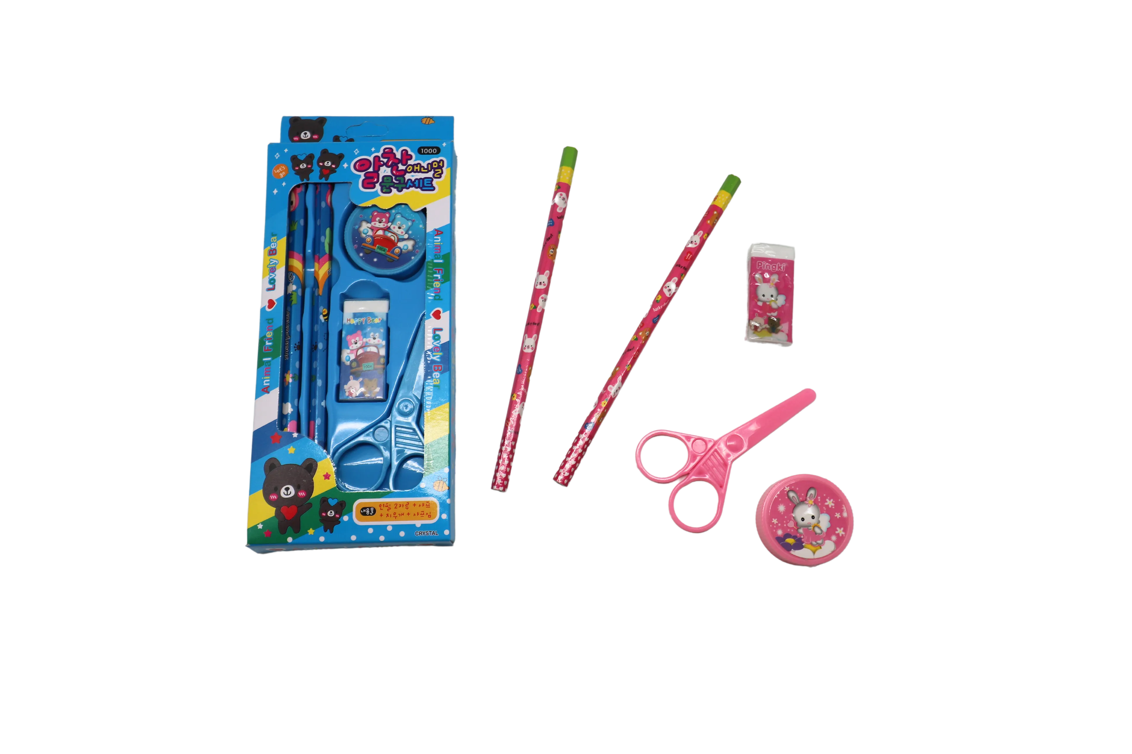 Animal Pattern Pencil Stationery Set