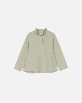 Aulis Solid Cotton Linen Blouse