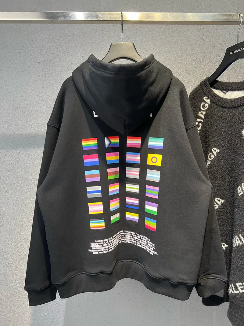 Balenciaga Pride 22 Boxy Fit Hoodie