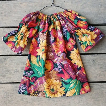 Belababy Baby Girl Dress New Spring Toddler Flare Sleeve Vintage Floral Dresses For Girls Striped