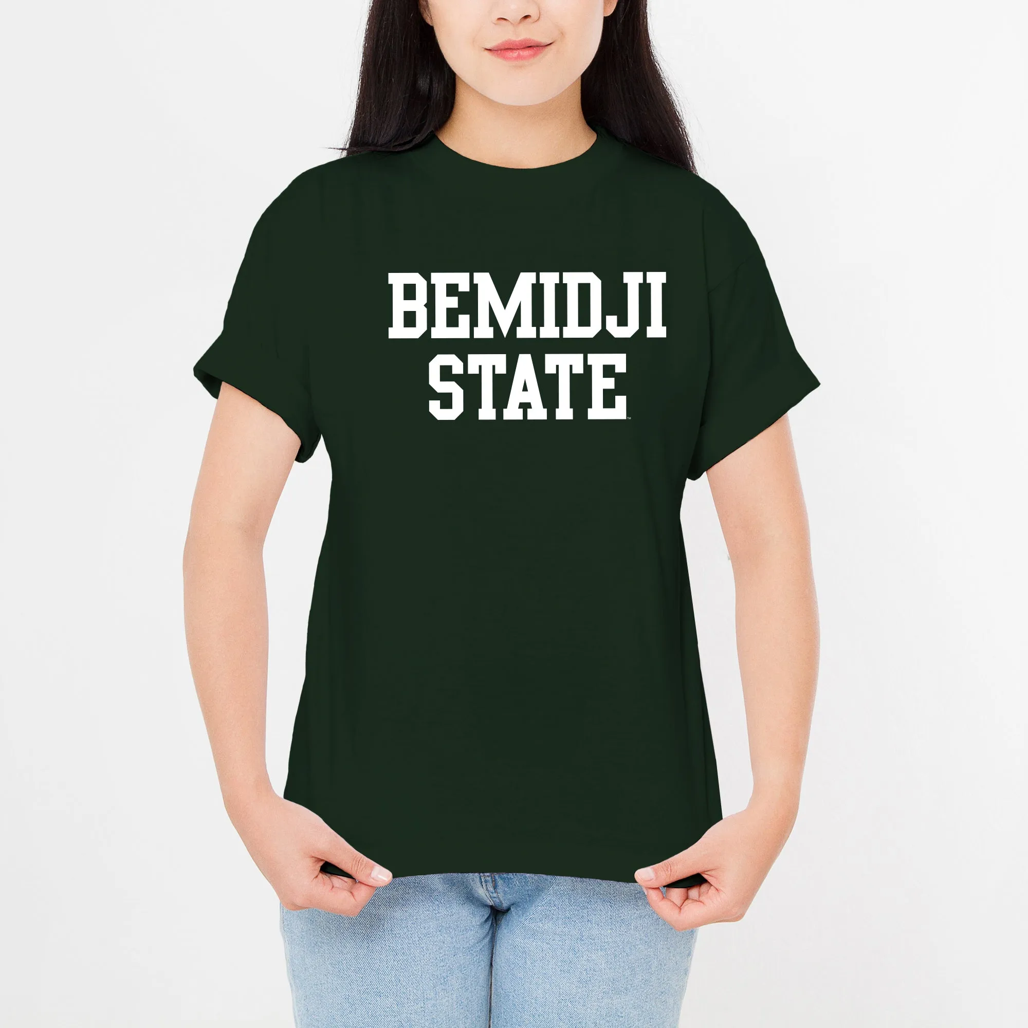 Bemidji State Beavers Basic Block T Shirt - Forest