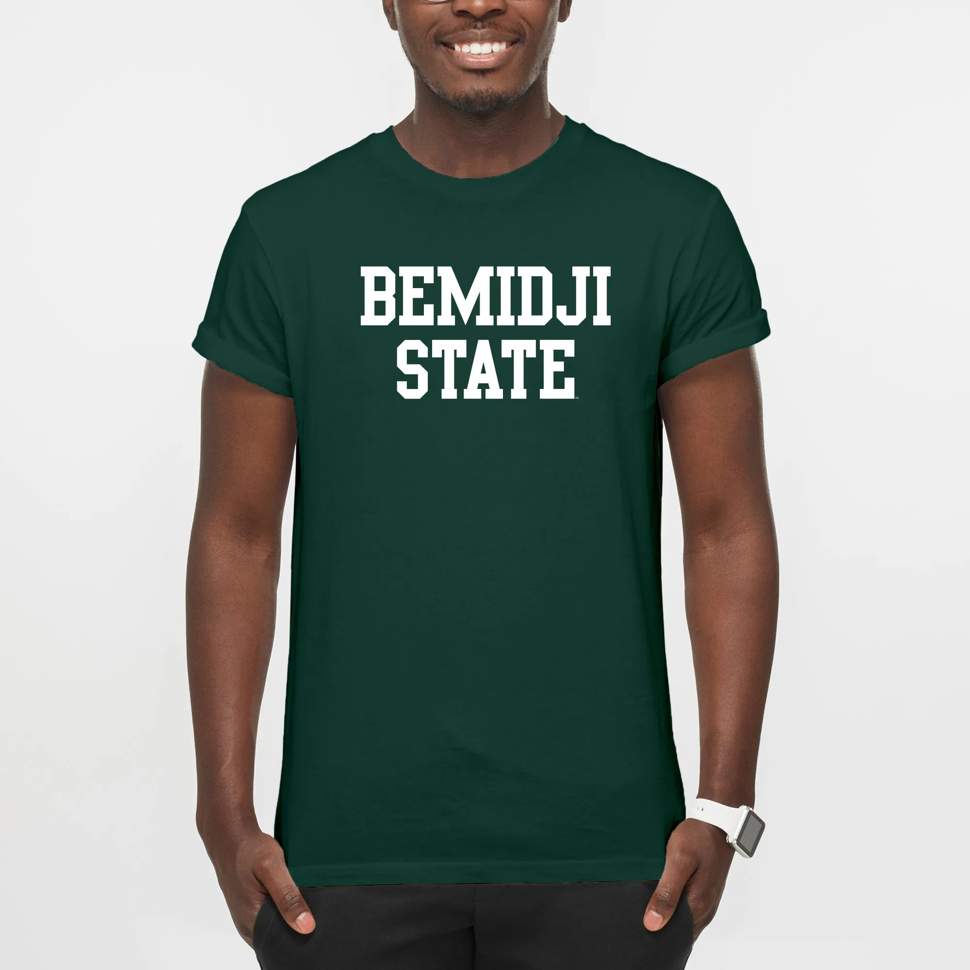 Bemidji State Beavers Basic Block T Shirt - Forest