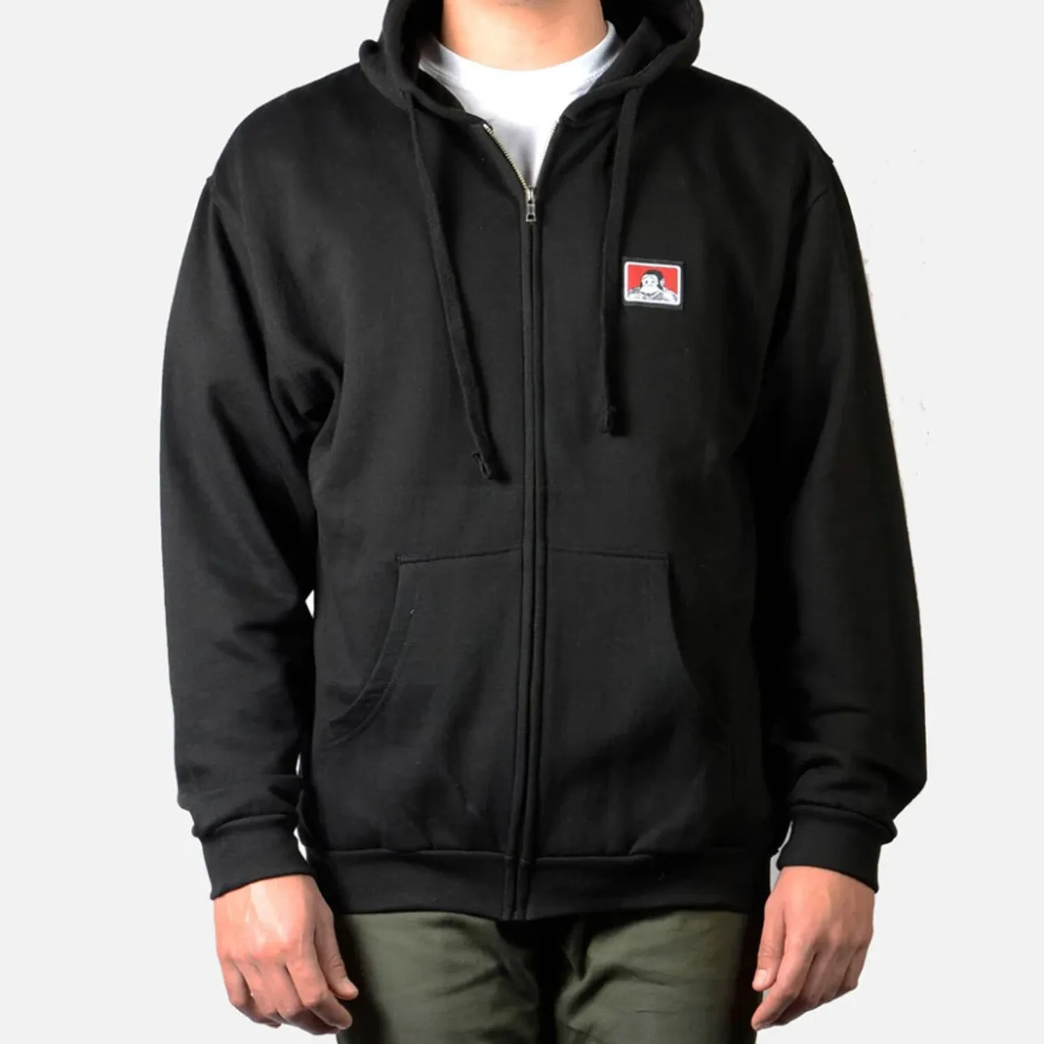 Ben Davis Men's Regular Fit Logo Full-Zip Hoodie