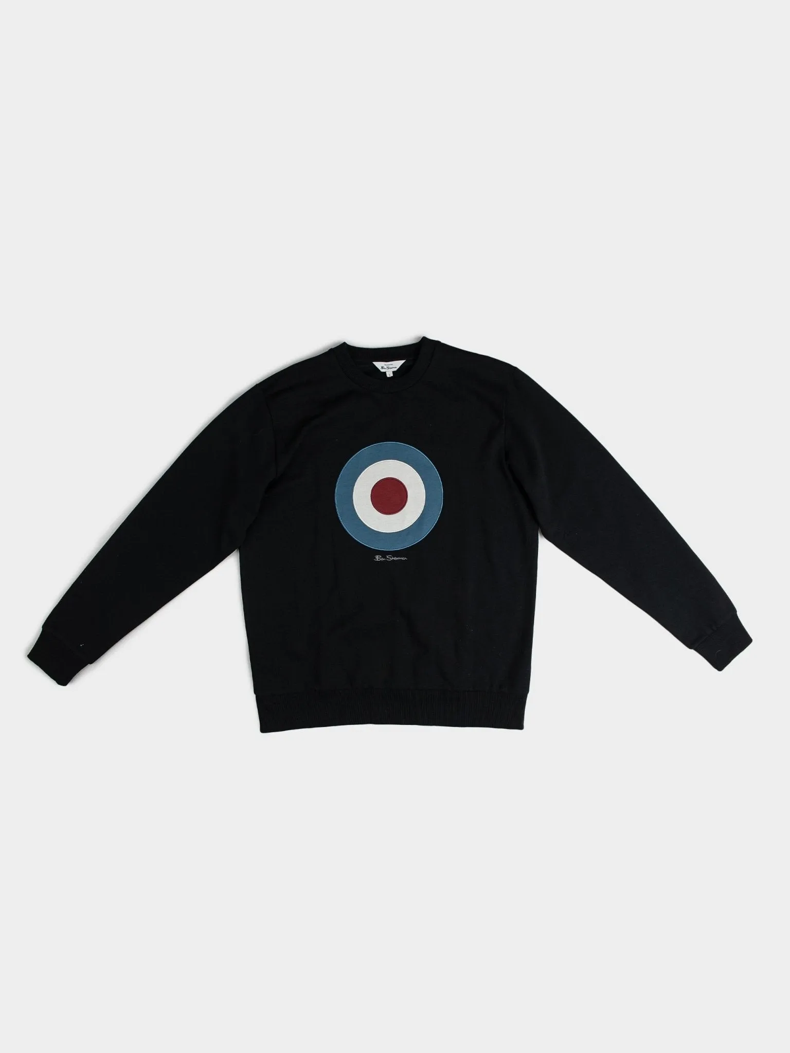 Ben Sherman Wbsc05 Mens Target Crew Sweater Black