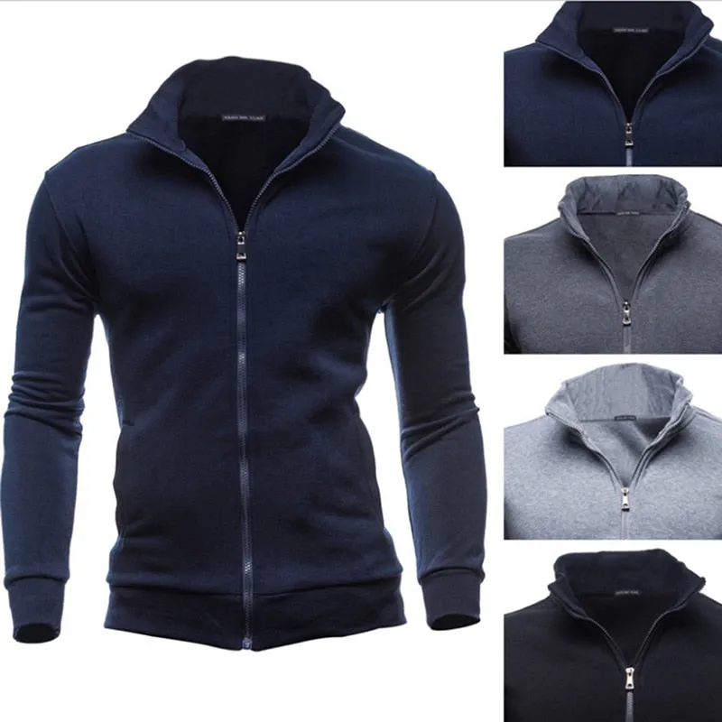 Bigsweety Plus Size 3XL Autumn Winter Fleece Hoodies Men Sweatshirts Zipper Fitness Hoody Jackets And Coats For Men Cardigans