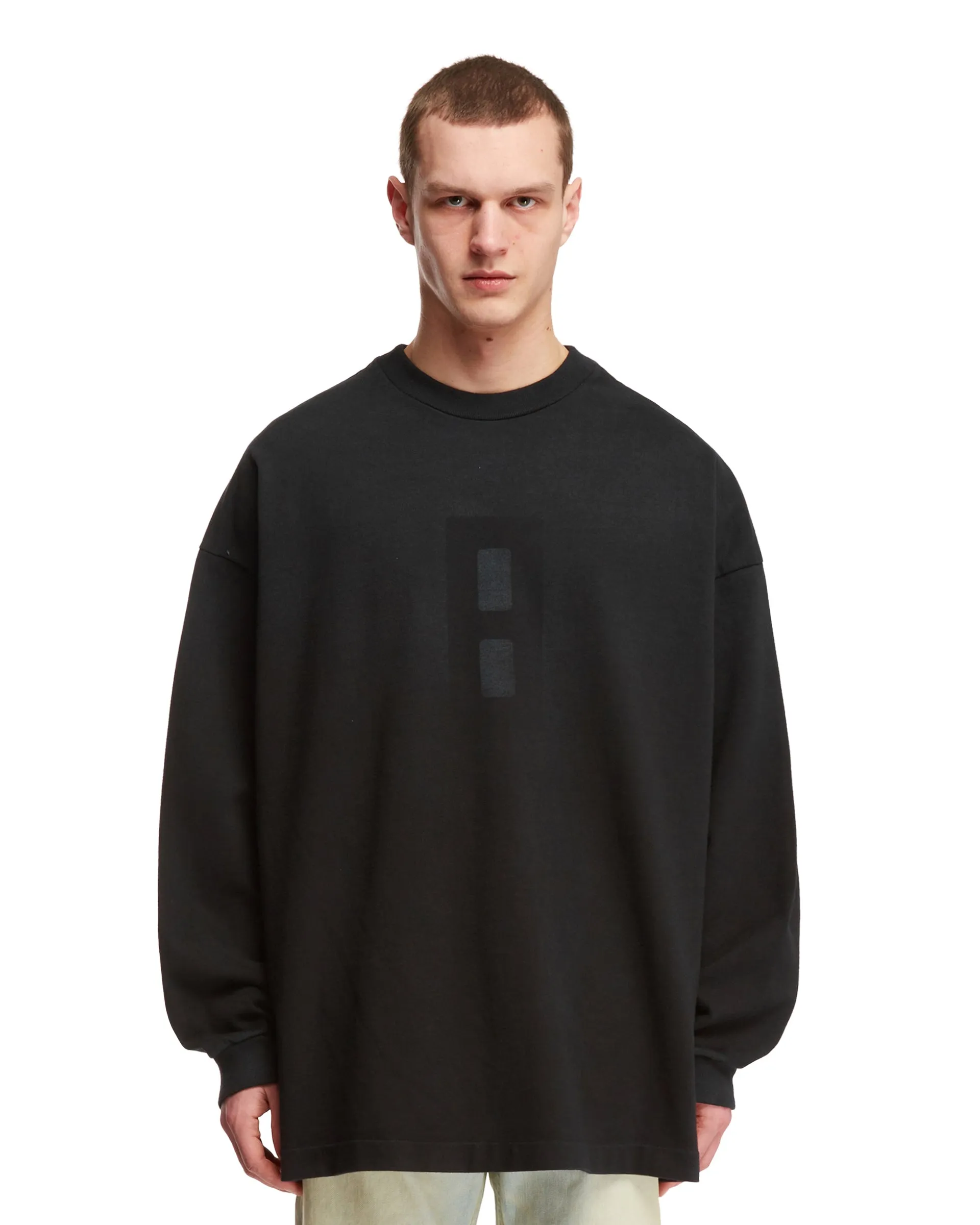 Black Cotton Sweatshirt