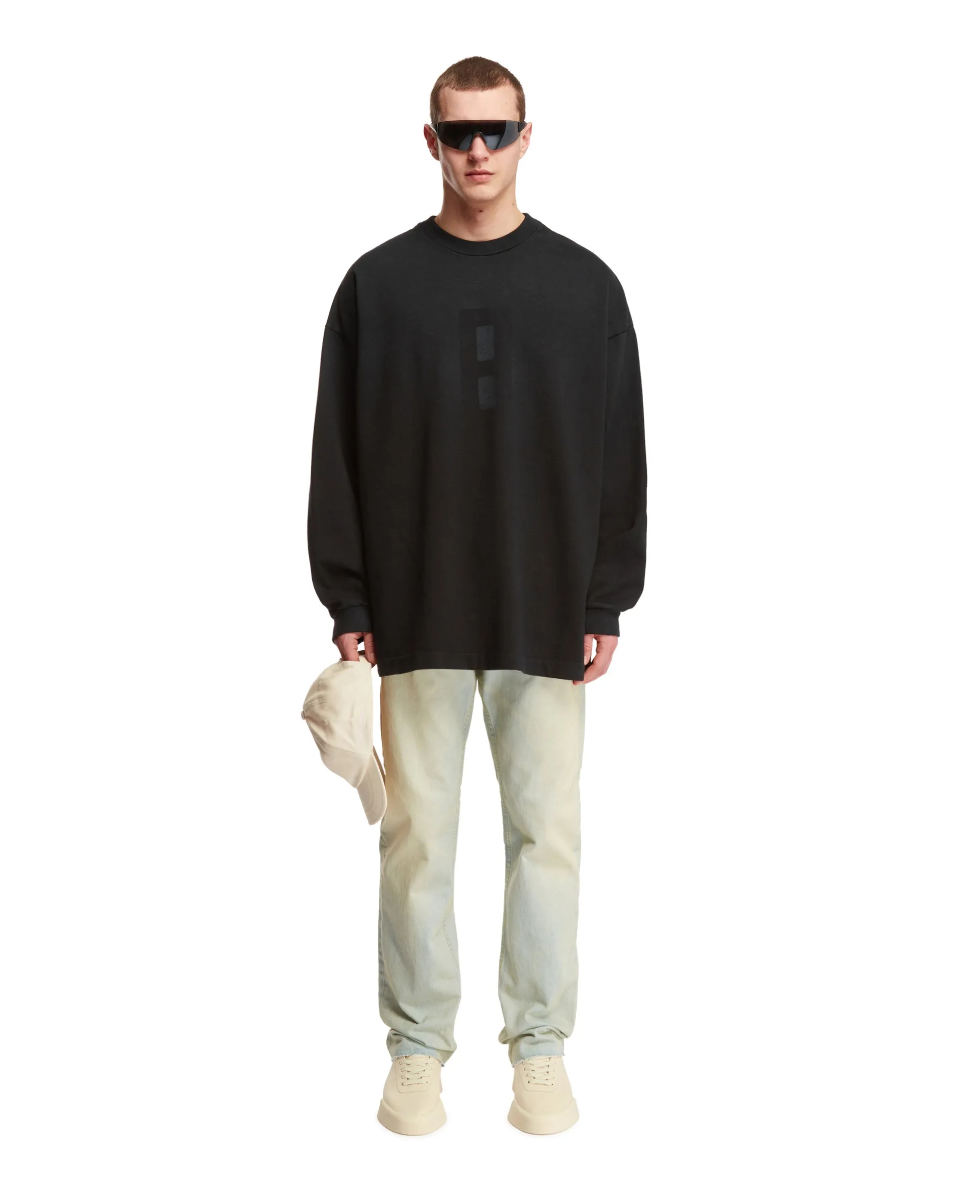 Black Cotton Sweatshirt