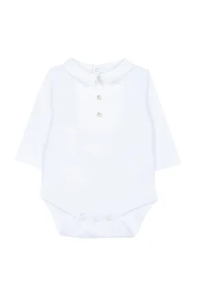 Bodysuit - White with pin tucks