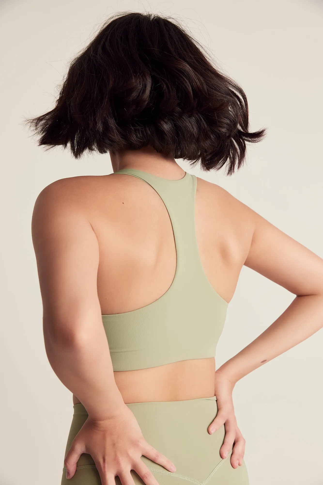 Boxy Bra in Matcha Latte