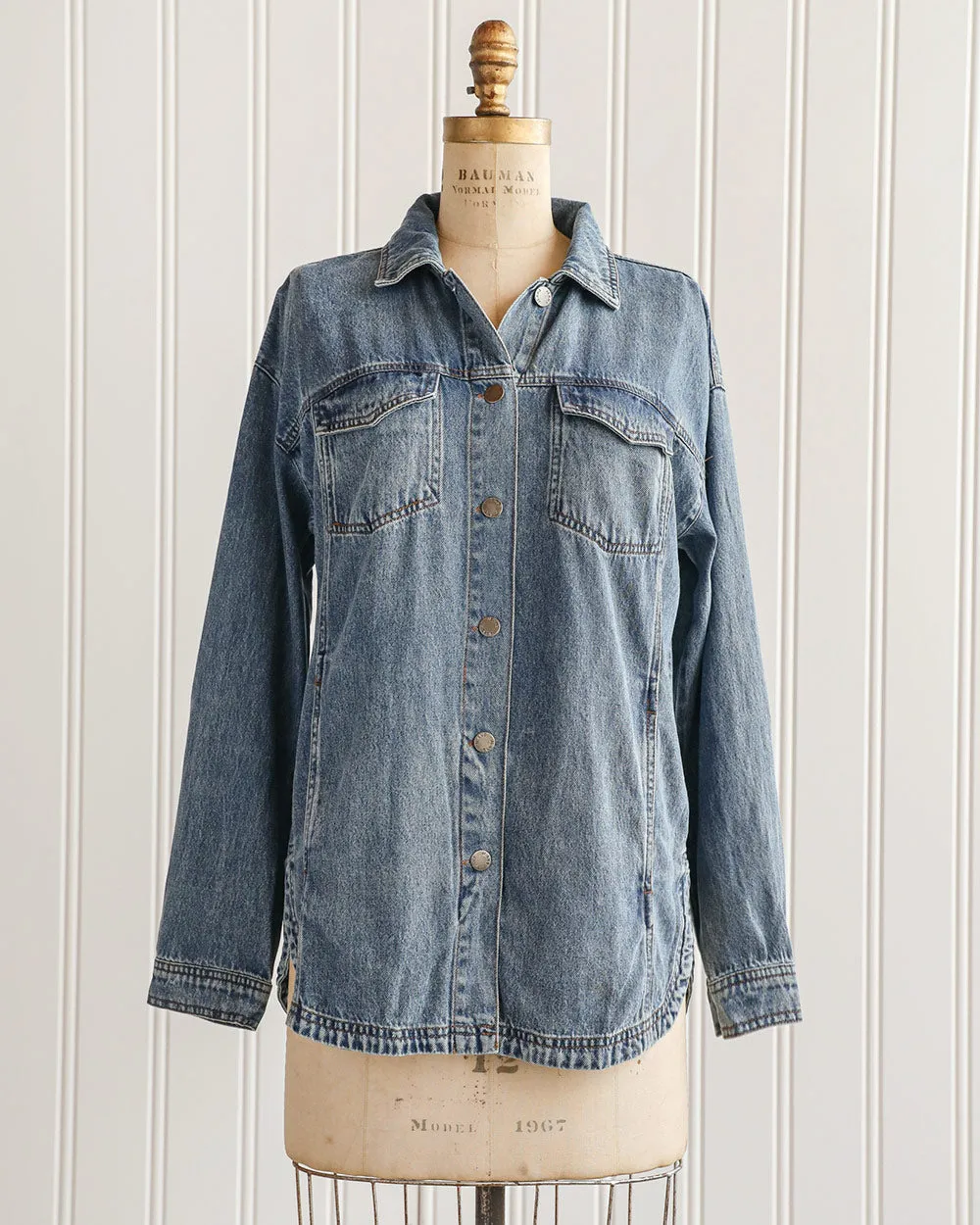 Boyfriend Denim Shacket