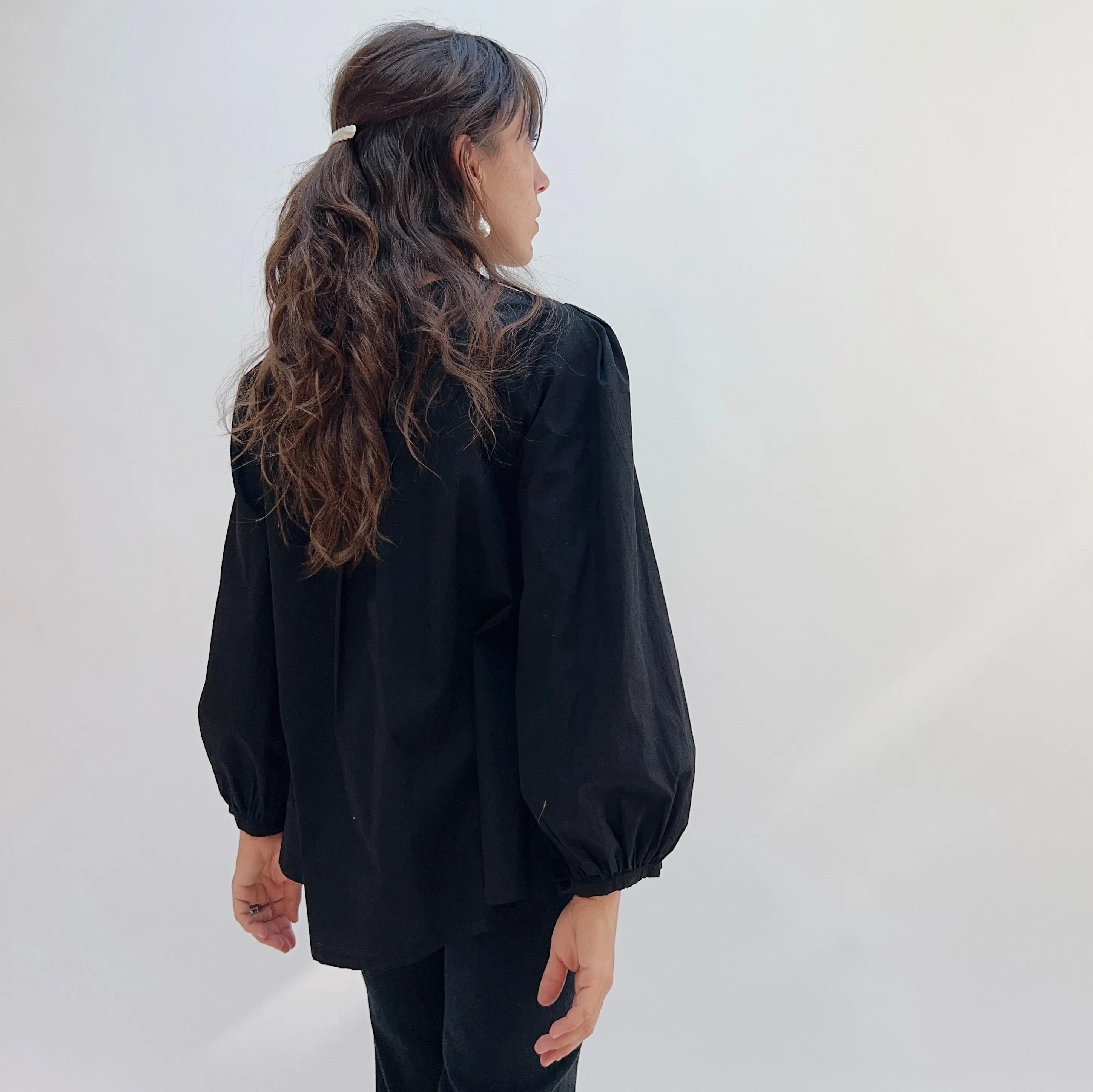 Bryn Walker | Long Sleeve Lucinda Top in Black