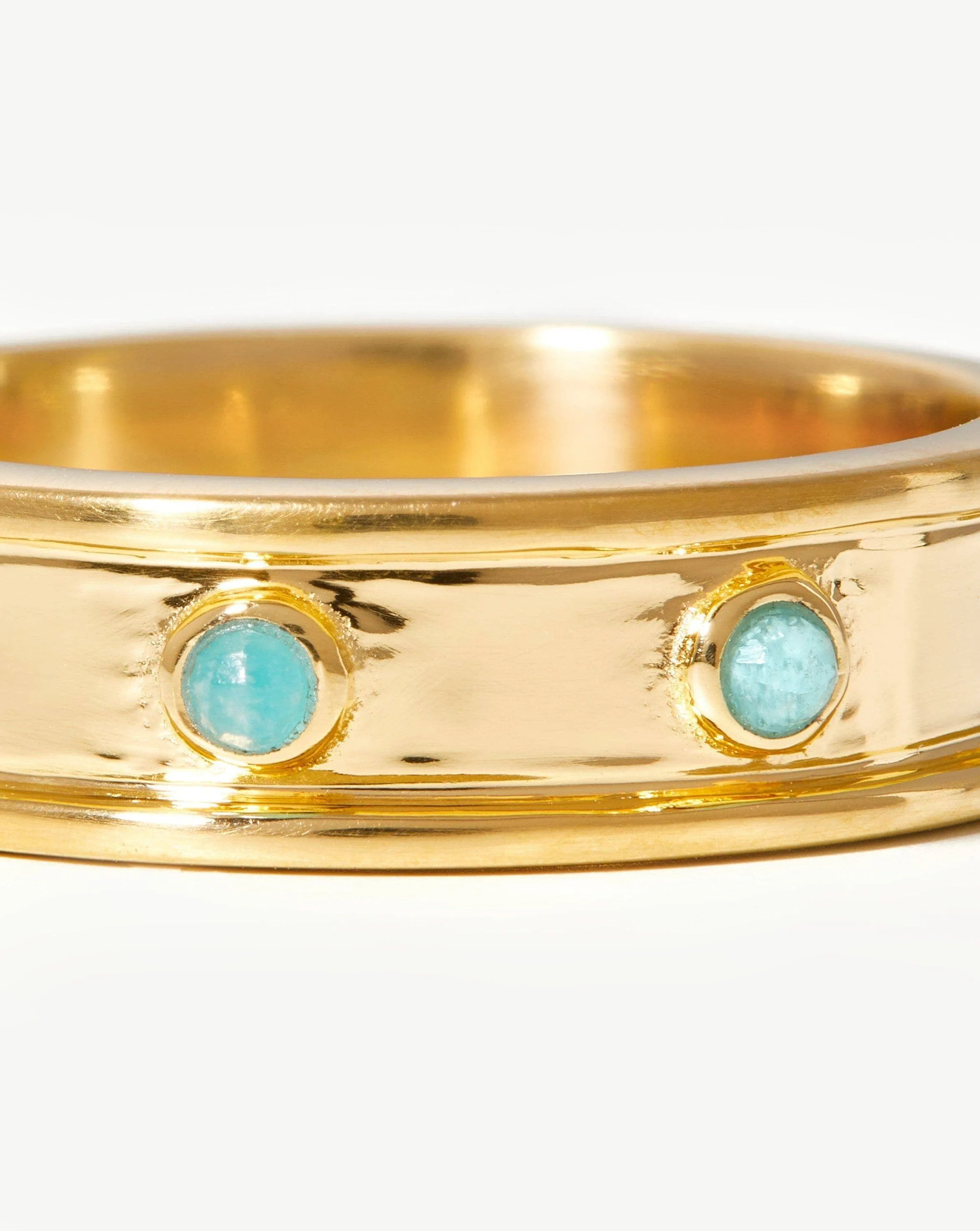 Calima Ring | 18ct Gold Vermeil/Amazonite