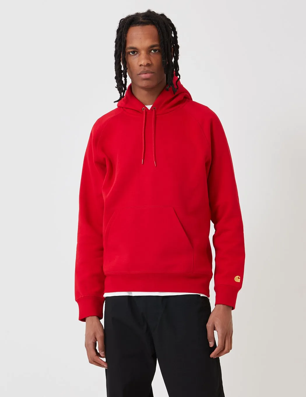 Carhartt-WIP Chase Hooded Sweatshirt - Cardinal Red