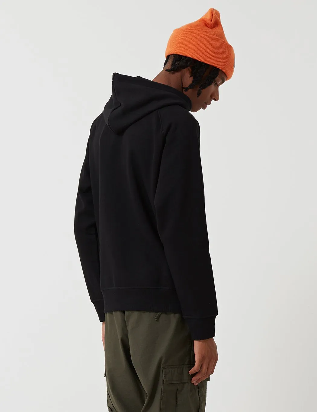 Carhartt-WIP Chase Hooded Zip Jacket - Black