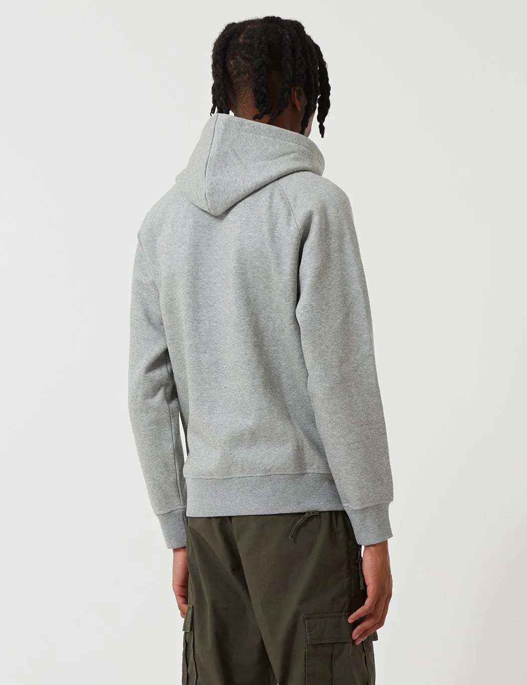 Carhartt-WIP Chase Hooded Zip Jacket - Grey Heather