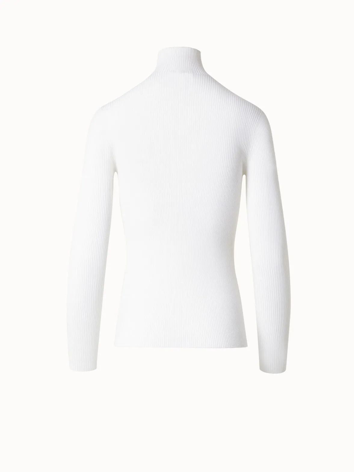 Cashmere Silk Mock Neck Sweater