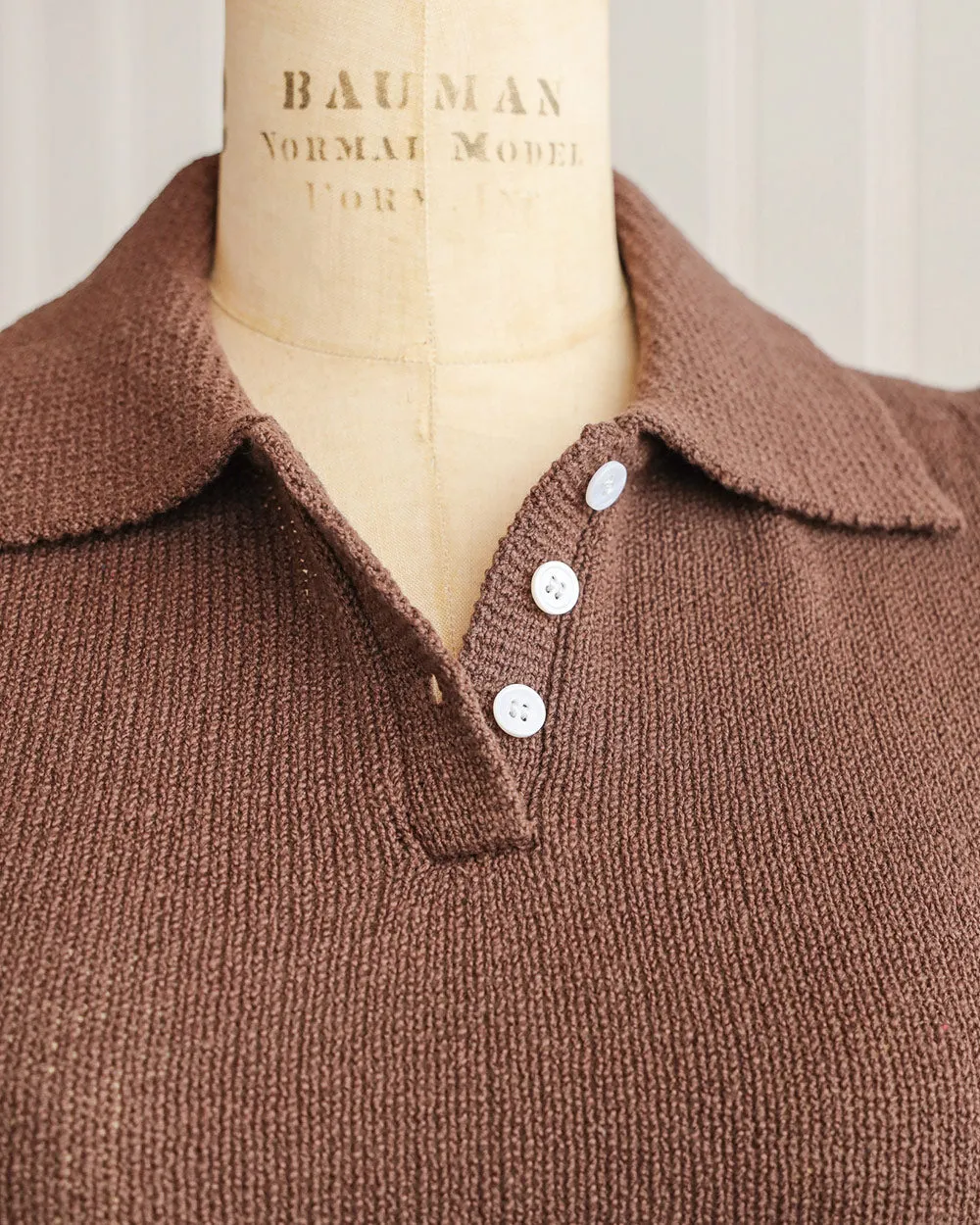 Cassandra Knit Top - Brown