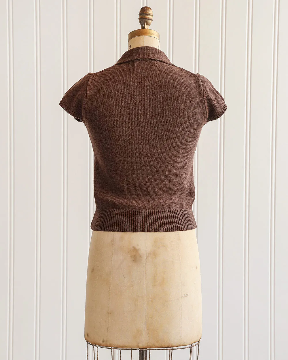 Cassandra Knit Top - Brown