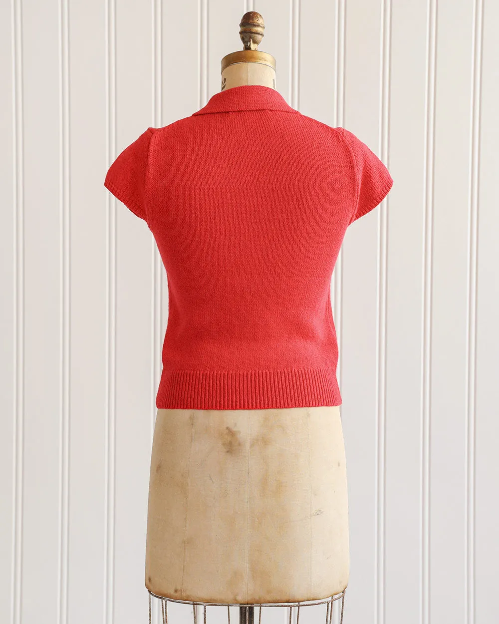 Cassandra Knit Top - Red