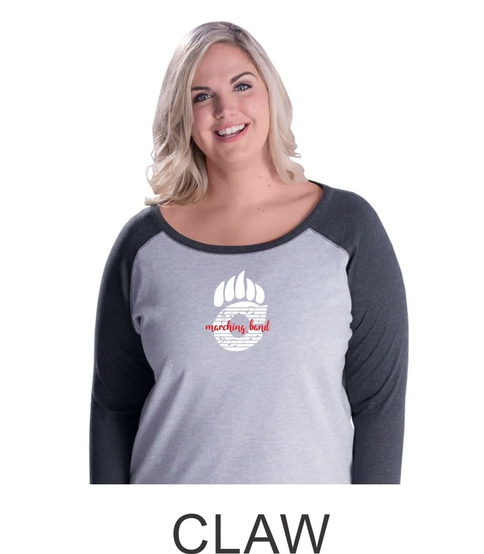 Chap Band Curvy Lady Raglan - 2 designs- Matte or Glitter