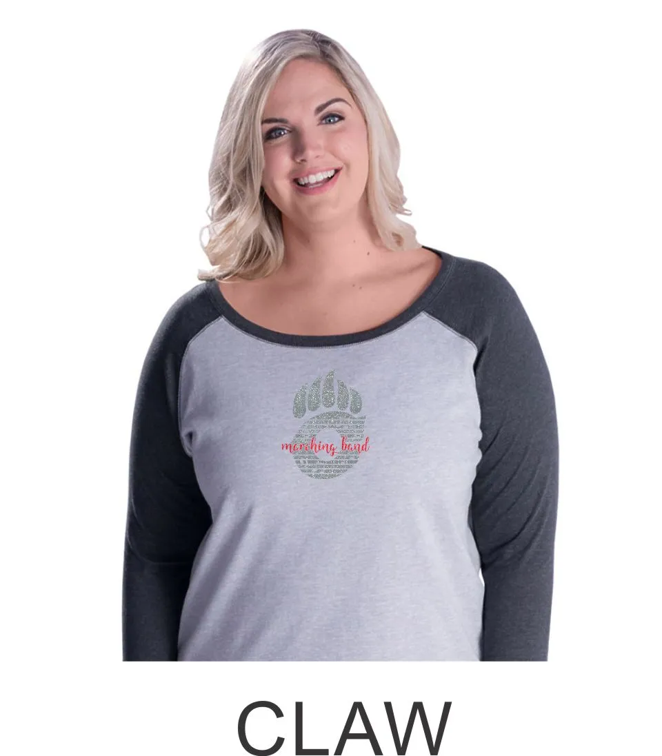 Chap Band Curvy Lady Raglan - 2 designs- Matte or Glitter