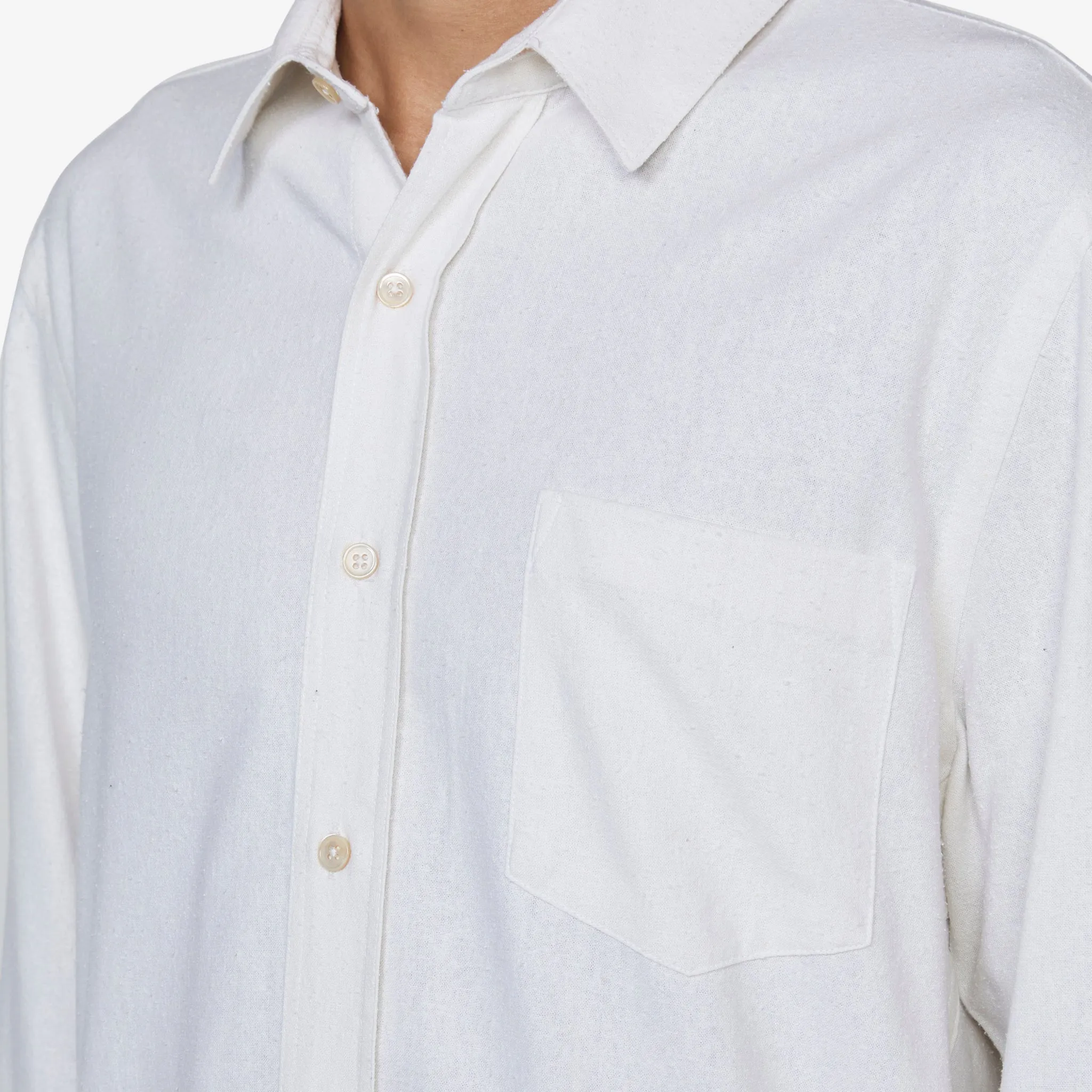 Classic Shirt White Silk