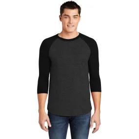 CLOSEOUT - American Apparel Poly-Cotton 3/4-Sleeve Raglan T-Shirt