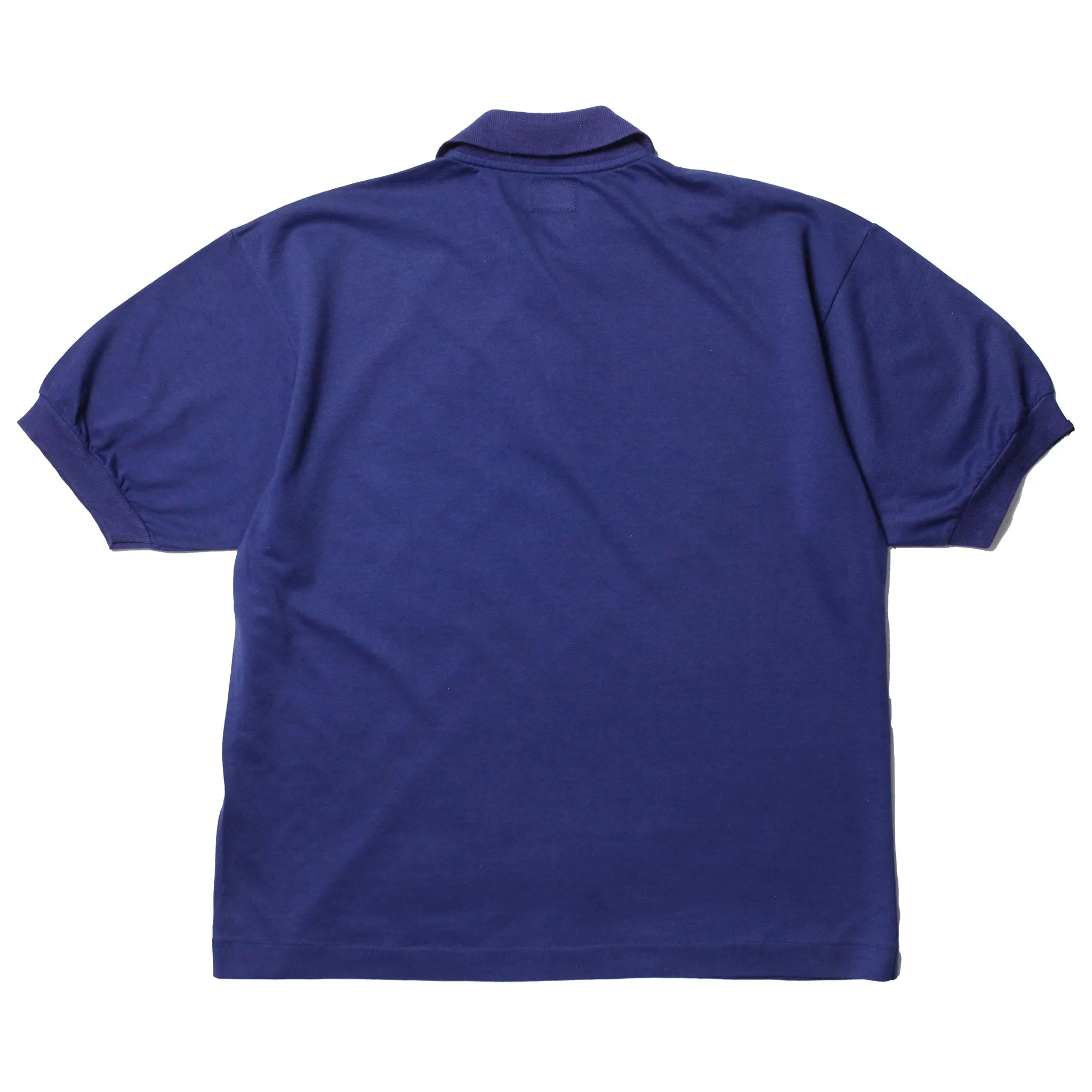 CP Company Ideas From Massimo Osti Blue Short Sleeve Polo Shirt circa 1980's