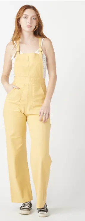 Cropped Denim Overalls - Sun