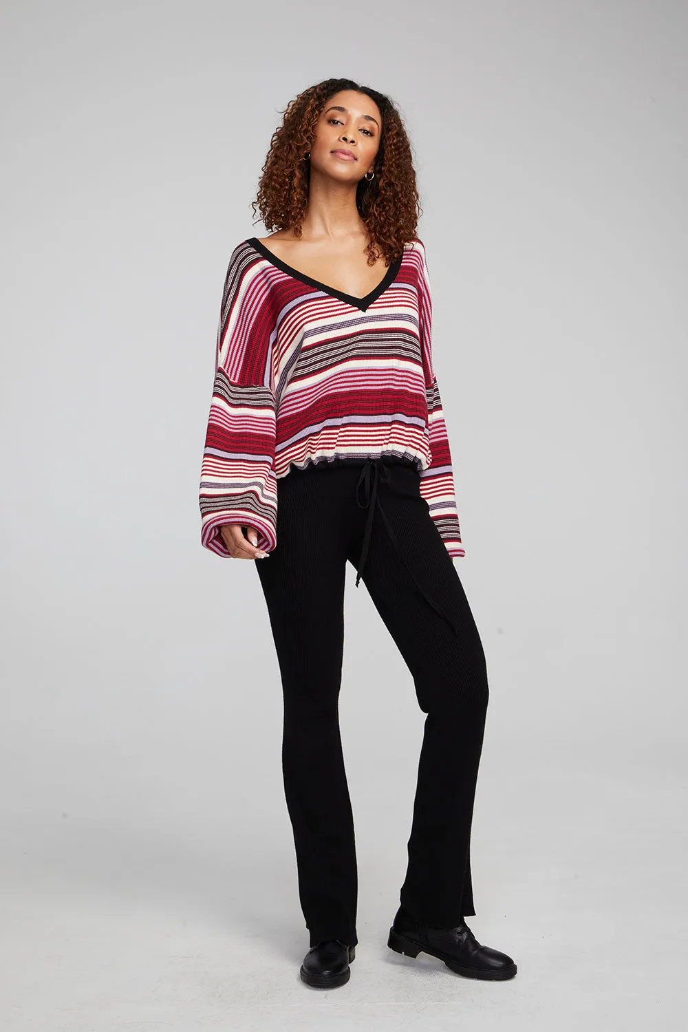 Diamond Roxy Stripe Long Sleeve