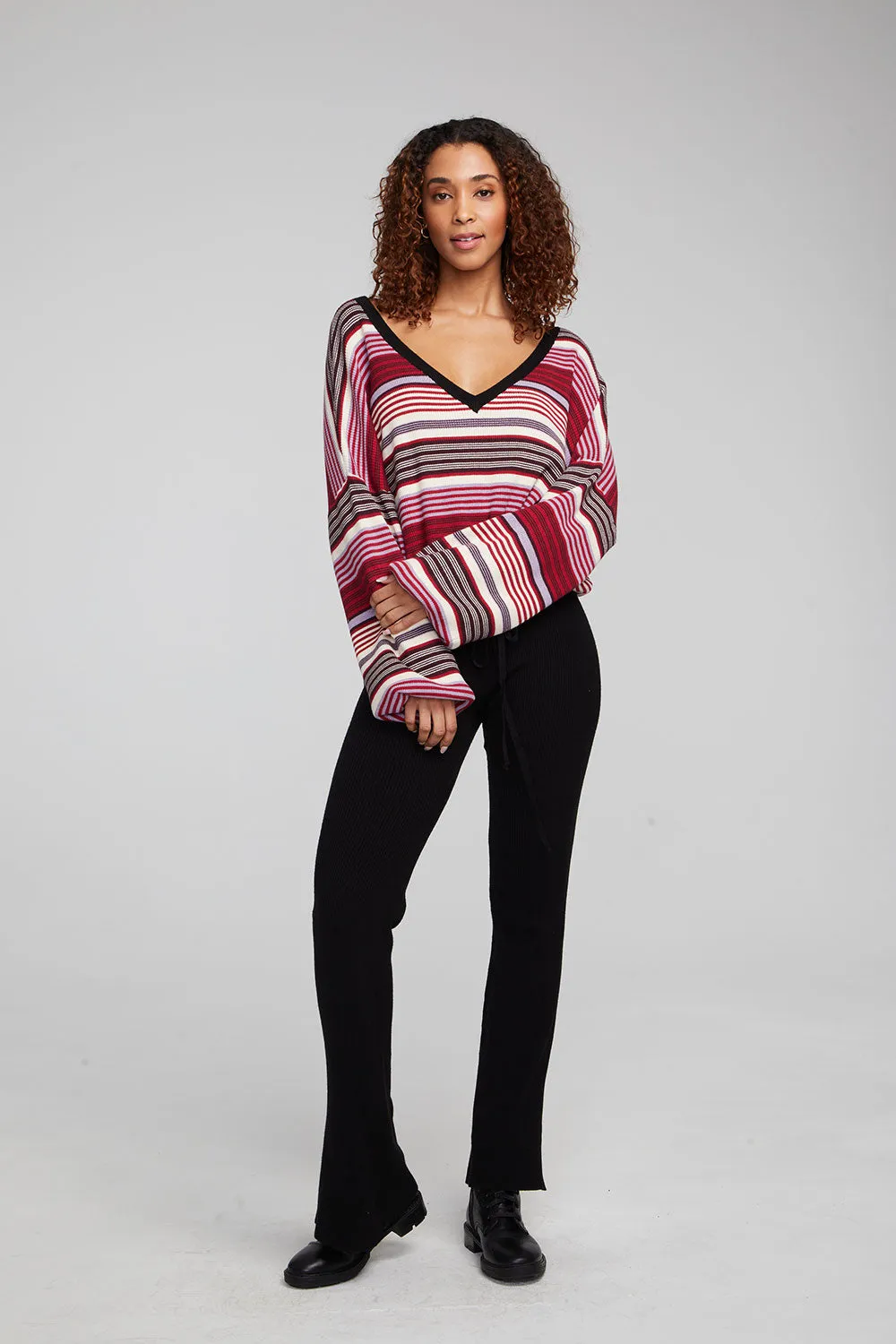 Diamond Roxy Stripe Long Sleeve